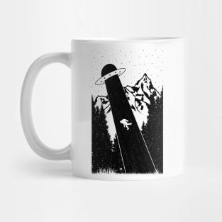 Bigfoot Ufo Abduction Sasquatch Mug